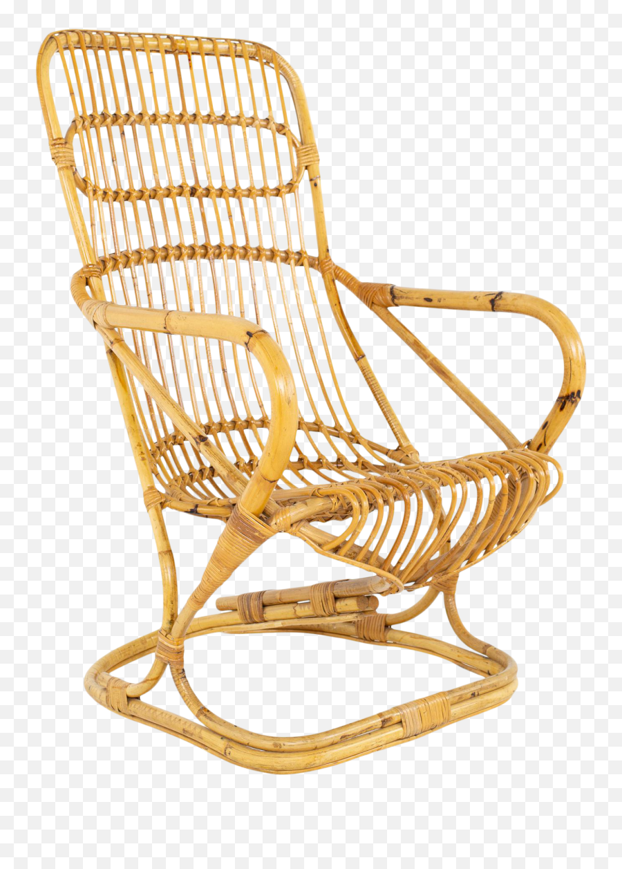 Mid Century Rattan Rocking Lounge Chair In 2022 - Solid Back Png,Lawn Chair Icon