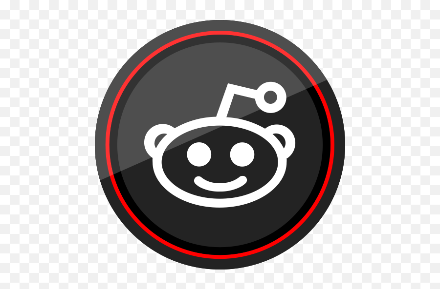 Reddit Social Media Logo Icon - Reddit Logo Black And White Png,Reddit Logo Icon