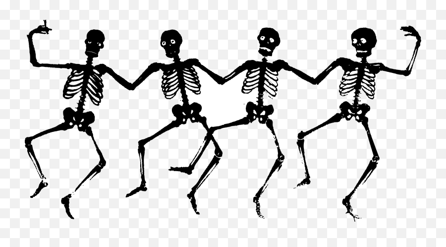 Graphic Freeuse Download Free Printable - Skeletons Clipart Png,Transparent Halloween Border