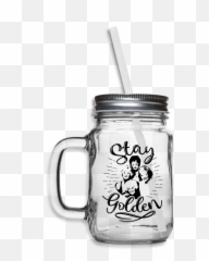 Stay Golden Girls Mason Jar - Mason Jar Png,Golden Girls Png