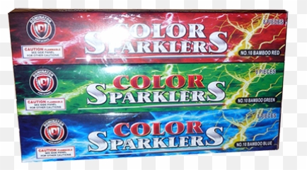 Dm10nb1 10 Color Bamboo Sparklers - Label Png,Sparklers Png