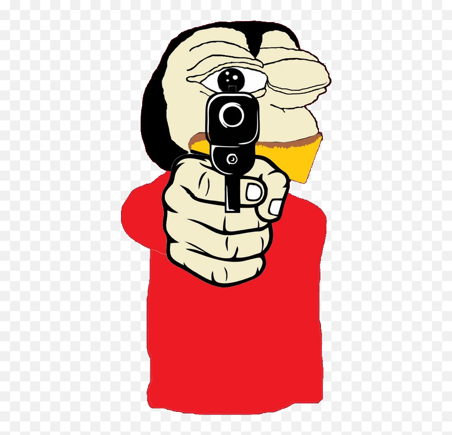 Triggered - Gun Hand Sign Cartoon Png,Triggered Png
