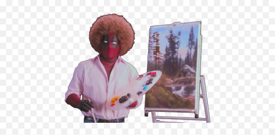 Bob Ross Png Image - Deadpool As Bob Ross,Bob Ross Png