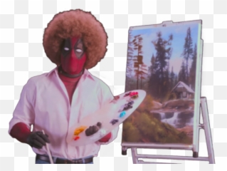Bob Ross Png Image - Deadpool As Bob Ross,Bob Ross Png