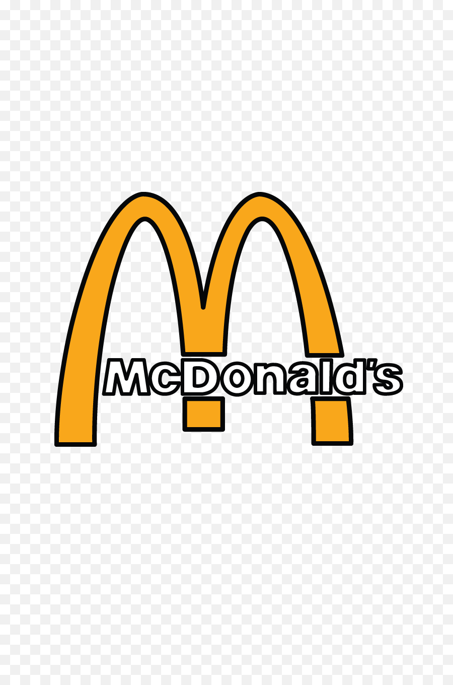 Download How To Draw Mcdonalds Company Logo Step By - Mcdonalds Logo Drawing Easy Png,Mc Donalds Logo