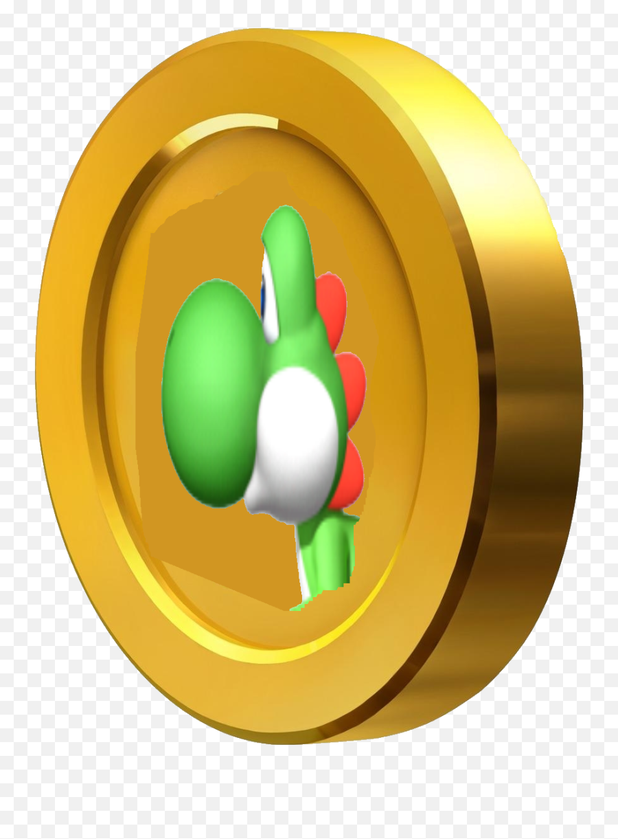 Image D Yoshi Coin - Monedas Mario Kart 8 Clipart Full New Super Mario Bros Wii Png,Mario Kart 8 Png