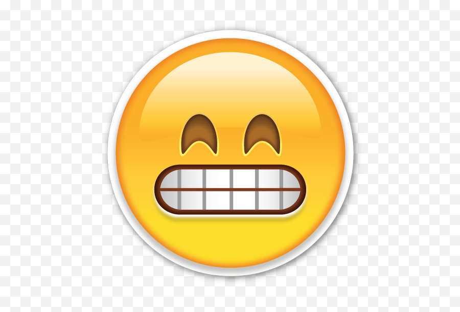 Grinning Face With Smiling Eyes Emoticonos Emojis - Grimacing Face Emoji Png,Sunflower Emoji Transparent