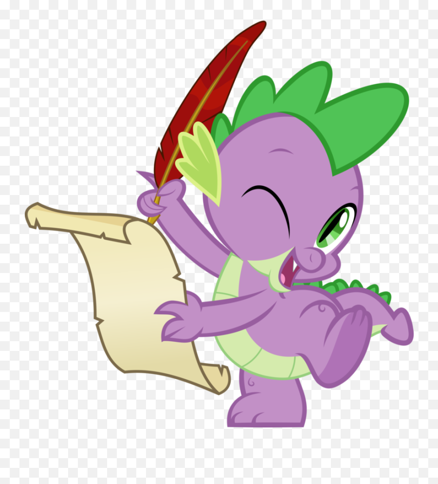 Spike Png Clipart - Quill My Little Pony,Spike Png