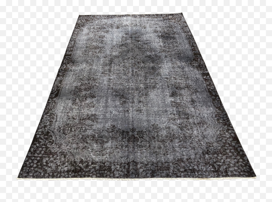 Turkish Vintage Wool Dark Gray Rug - Carpet Png,Rug Png