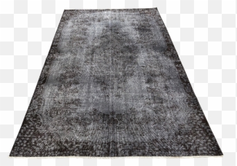 Turkish Vintage Wool Dark Gray Rug - Carpet Png,Rug Png