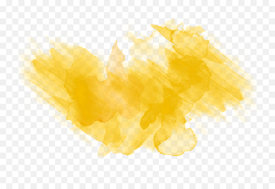 Transparent Yellow Watercolor - Illustration Png,Watercolor Splash Png