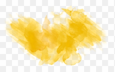 Transparent Yellow Watercolor - Illustration png