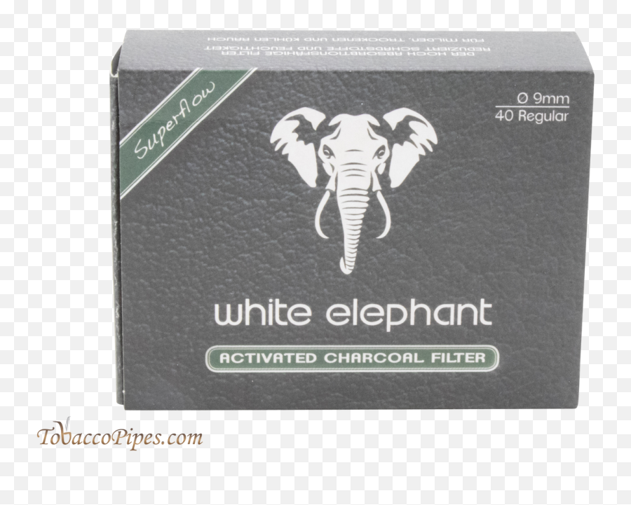 White Elephant 9mm Charcoal Filters - White Elephant Charcoal Filters Png,White Elephant Png