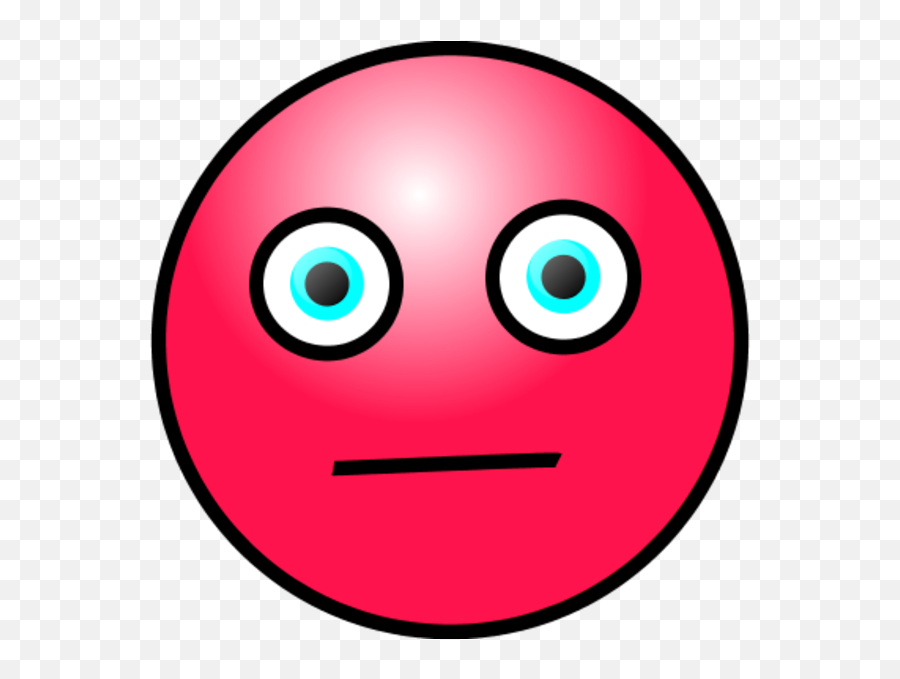 Emoticons Worried Face Vector Clip Art Ca75nr Clipart - Png Worried Red Face,Worried Emoji Png