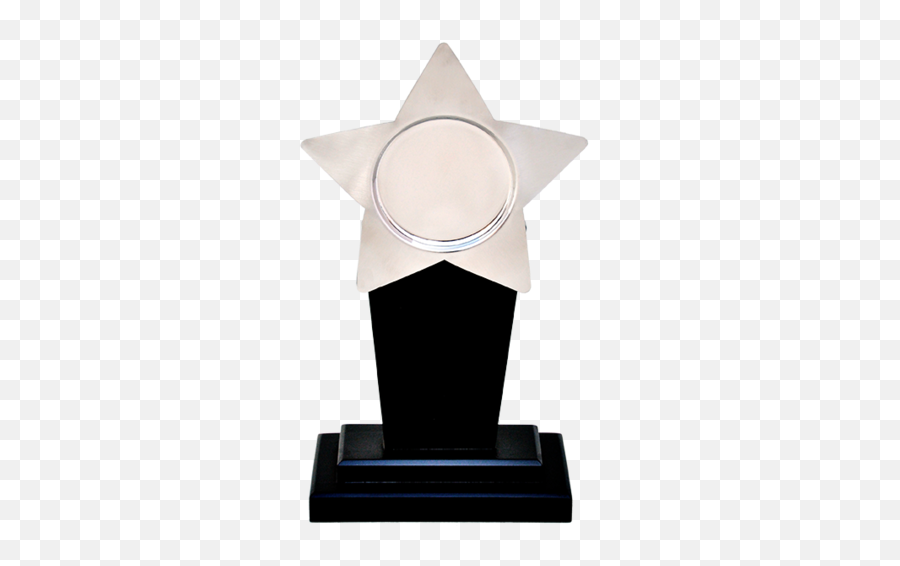 Download Hd Elegant Silver Star Trophy Shape - Trophy Trophy Elegant Png,Lombardi Trophy Png
