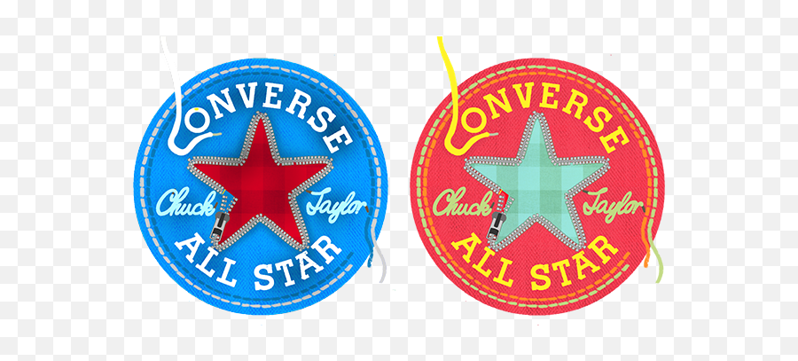 Animation - Converse All Stars Logo On Pantone Canvas Gallery Emblem Png,Red Stars Logo