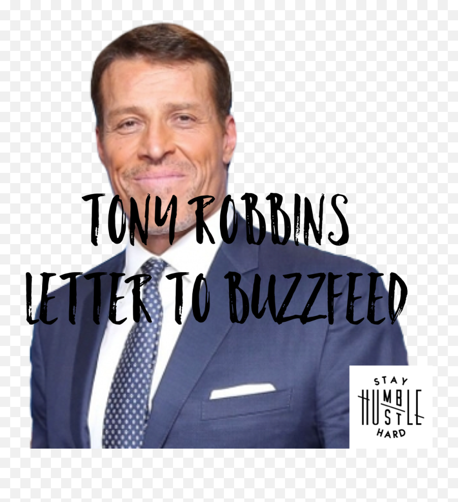 Tony Robbins Letter To Buzzfeed I Am Not Sure About You - Formal Wear Png,Buzzfeed Png