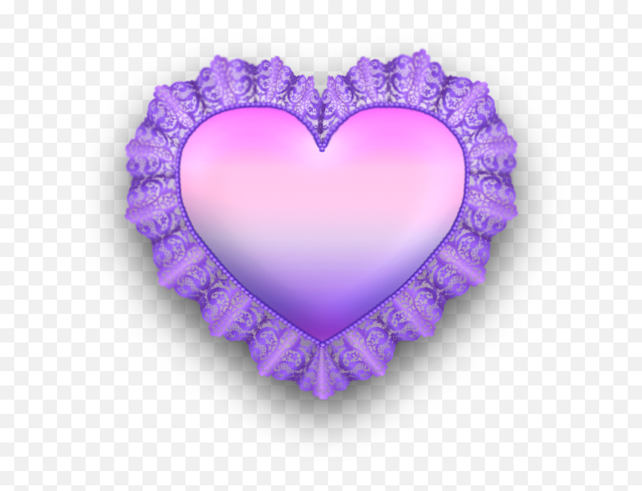 Purple Heart Png Valentines Day Clipart Dont Break My - Lace Heart Png,Purple Heart Png