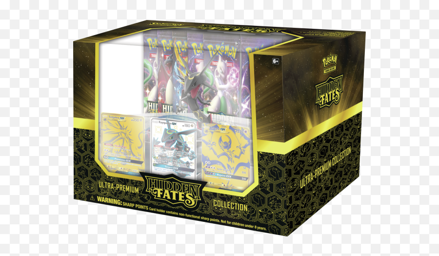 Pokemon Hidden Fates Ultra - Premium Collection Rayquazagx Hidden Fates Ultra Premium Box Png,Solgaleo Png