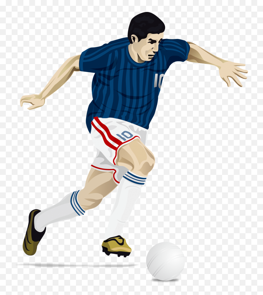 Football Player Vector - Soccer Player Clipart Png Vector Football Player Png,Football Player Png
