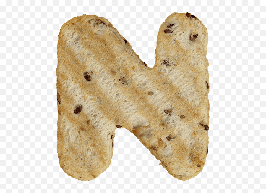 Toasted Bread Font - Handmadefont Food N Letter Png,Bread Transparent Background