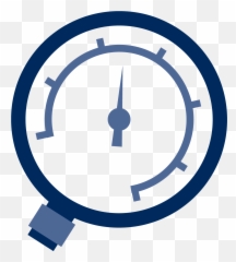 Pressure Gauge With Extended - Icon Png