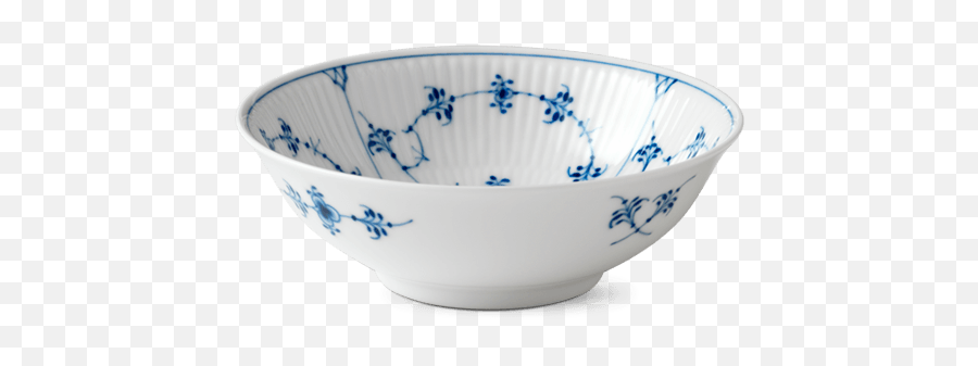 Blue Fluted Plain Cereal Bowl Bowls Jung Lee Ny - Royal Copenhagen Musselmalet Skål 35 Cl Png,Cereal Bowl Png