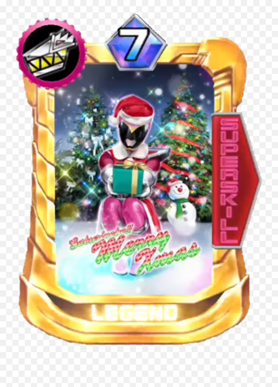 Download Hd Kyoryupink Christmas Card In Super Sentai Legend - Super Sentai Legend Wars Cards Png,Super Sentai Logo