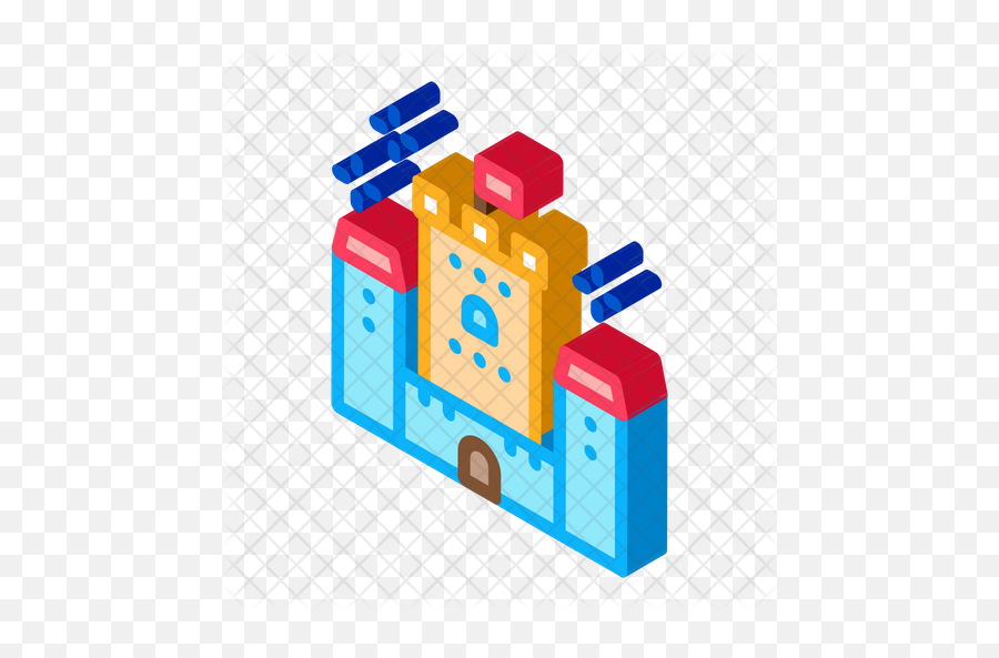 Princess Castle Icon Of Isometric Style - Vector Graphics Png,Princess Castle Png