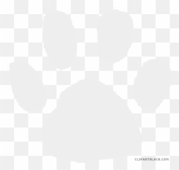 Jaguar Clipart Paw Print Transparent Free - Grey Paw Print png