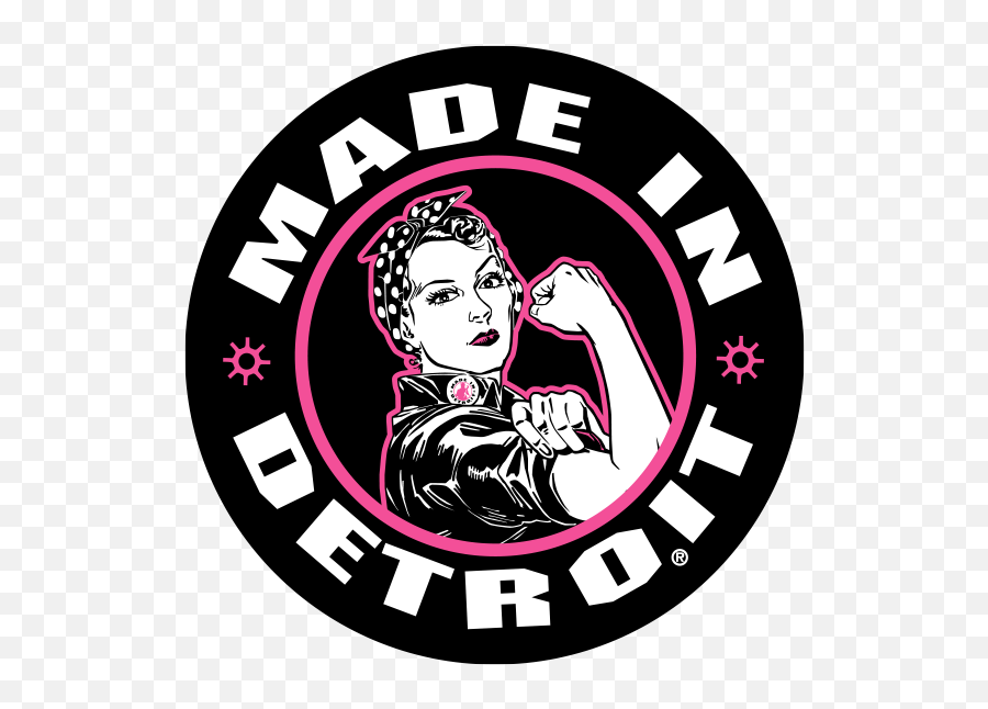 Rosie The Riveter Stickers - Made In Detroit Rosie The Riveter Png,Rosie The Riveter Png