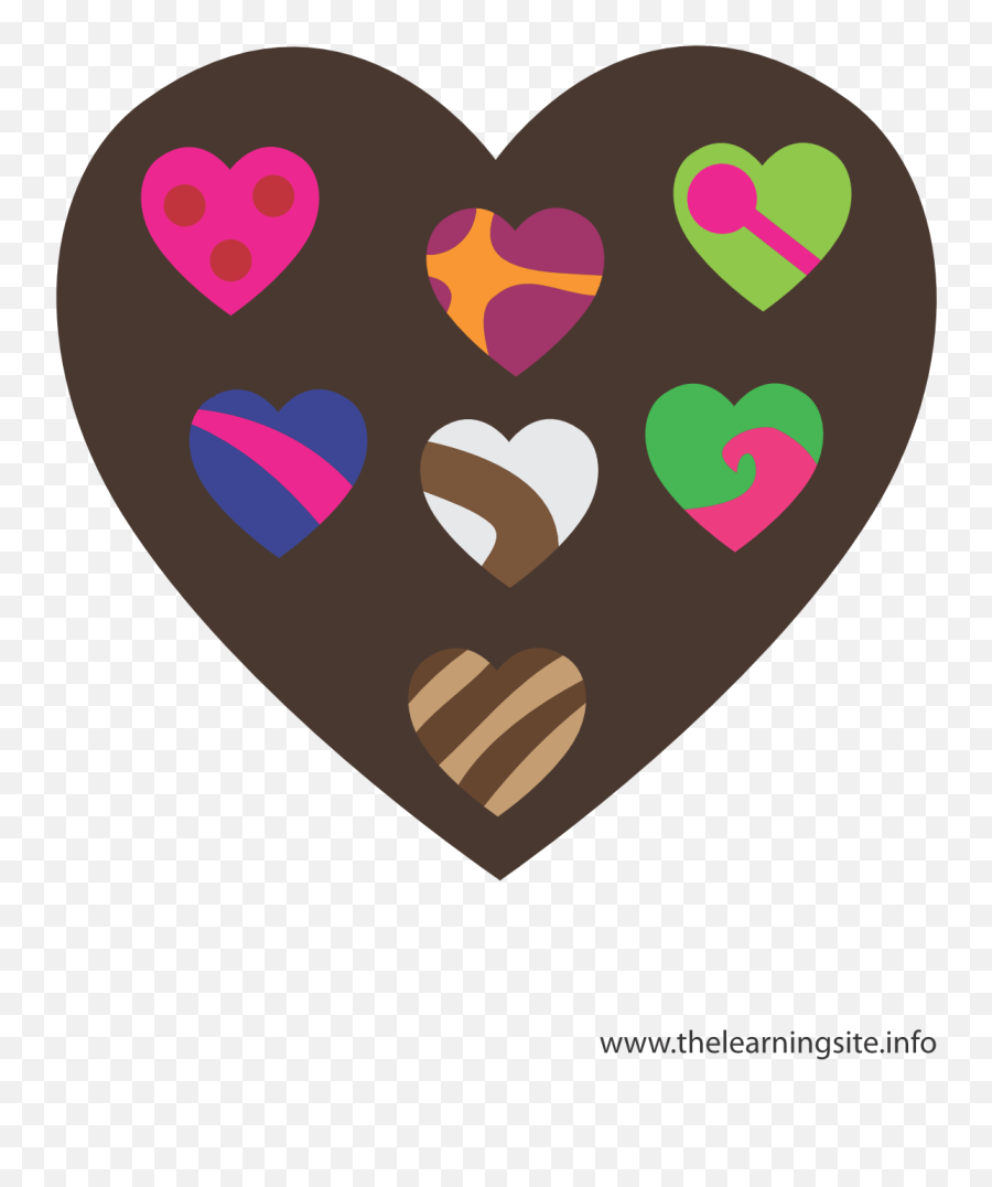 Chocolate Candy Hearts Flashcard - Girly Png,Candy Hearts Png