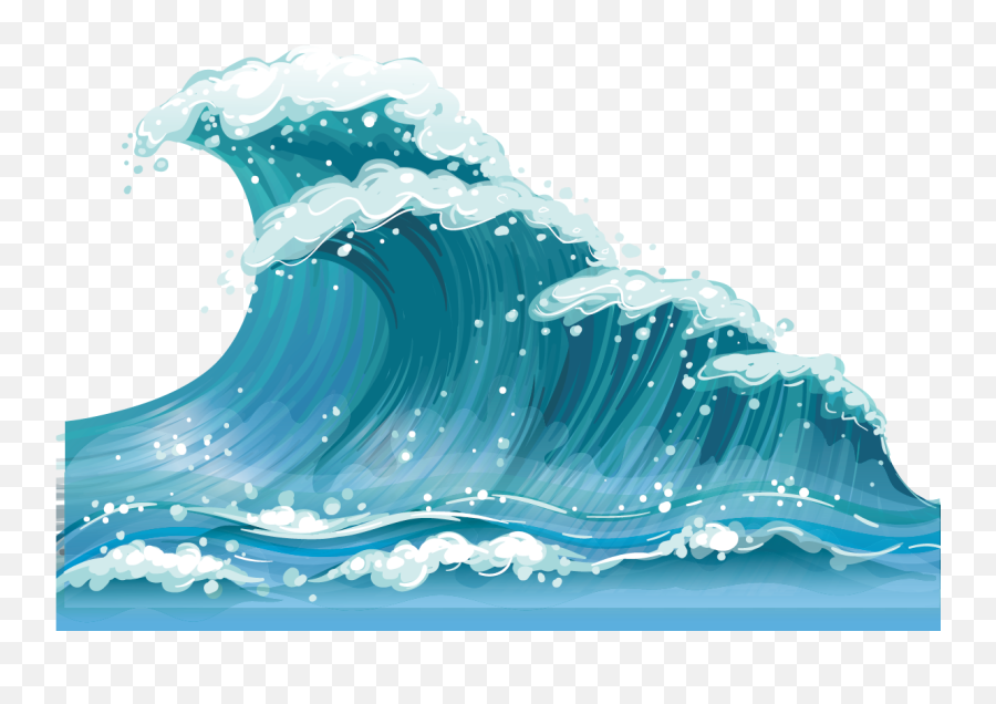 Download Wind Wave Clip Art - Waves Clipart With Transparent Waves Png,Wind Transparent Background