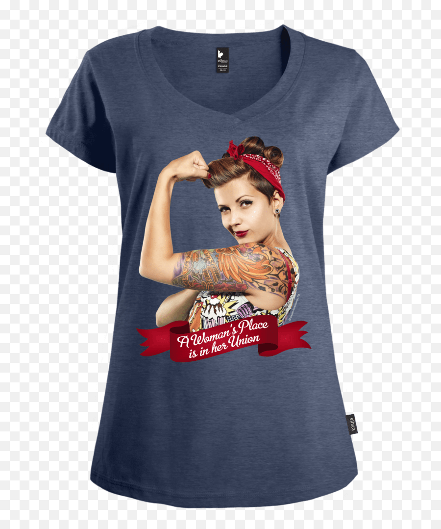 Modern Rosie Shirt - Short Sleeve Png,Rosie The Riveter Transparent