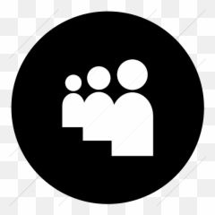 Iconsetc Flat Circle White Black Socialmedia Myspace - Circle png