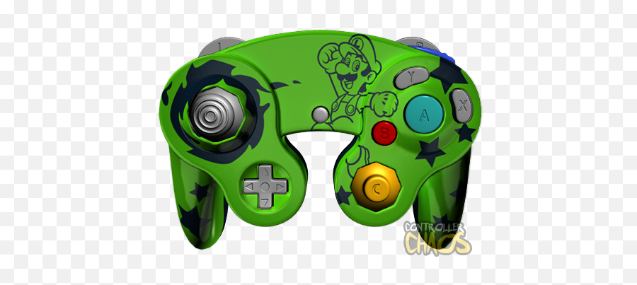 Luigi - Emerald Blue Gamecube Controller Png,Gamecube Png