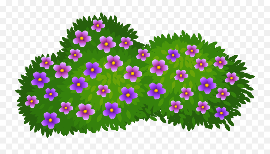 Flower Garden Clipart Free Download - Flower Bush Clip Art Png,Flower Garden Png