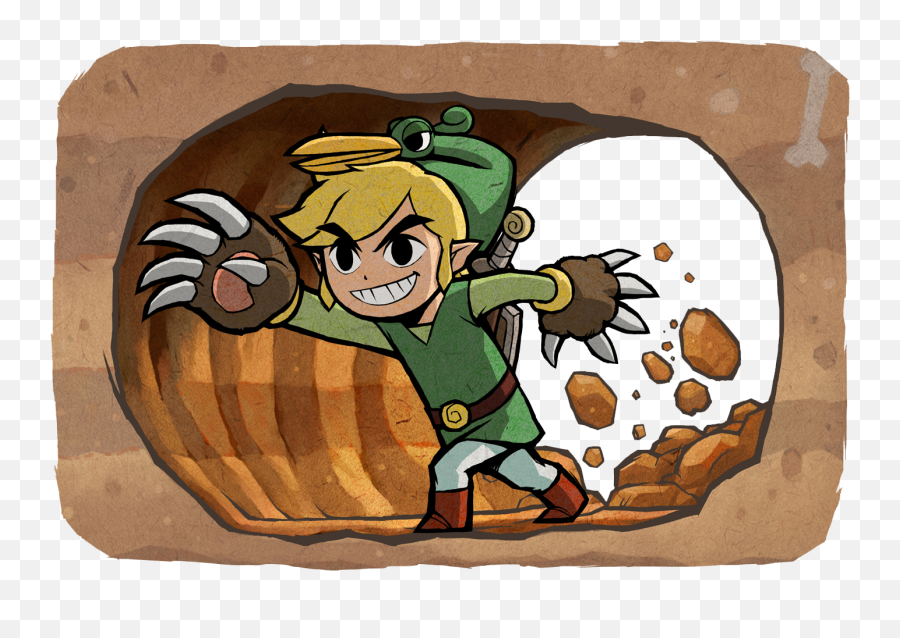 Breath Of The Wild U2013 Two Button Crew - Minish Cap Mole Mitts Png,Steamworld Dig 2 Switch Icon