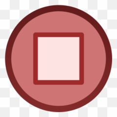 Red Stop Button Plain Icon Clip Art - Vector Burger Png,Red Button Icon