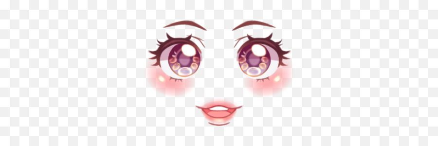Pink Happy Anime Face white skintone  Roblox Item  Rolimons