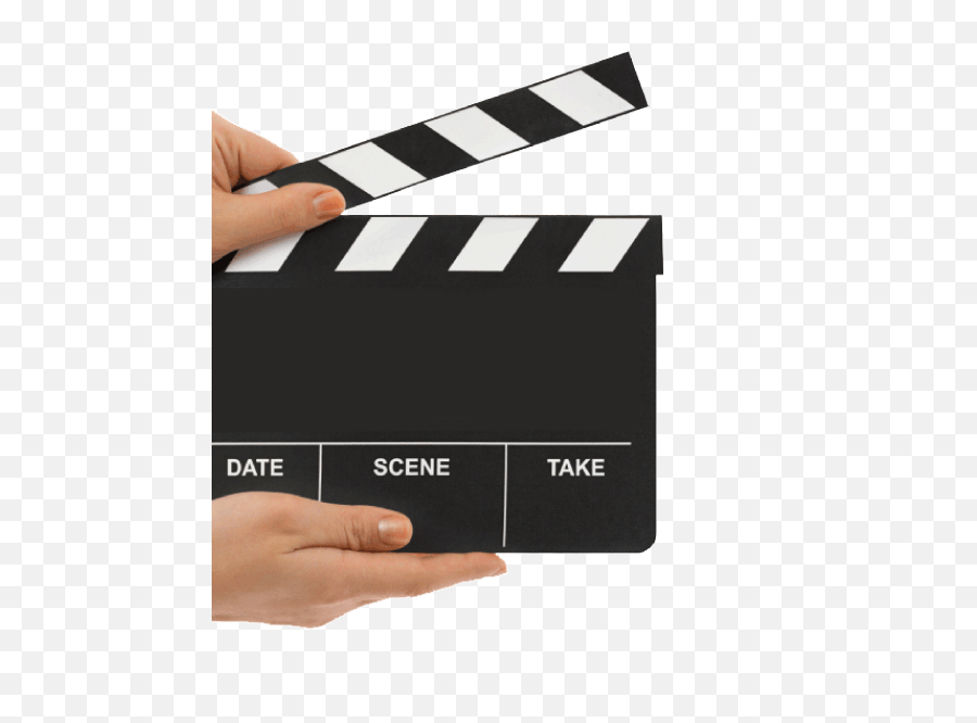 Clapper Board Hand Png Image - Clapperboard With Hands Png,Clapper Board Png
