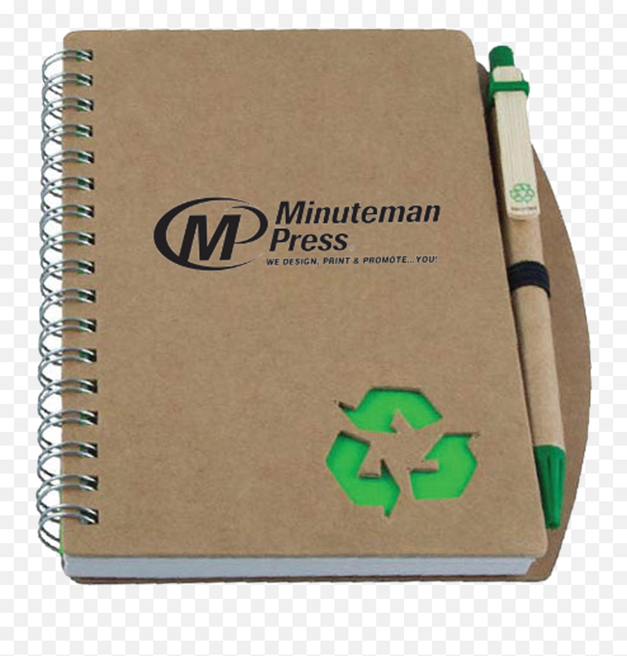 Recycled Notebook San Antonio Tx Minuteman Press - Horizontal Png,Minuteman Icon