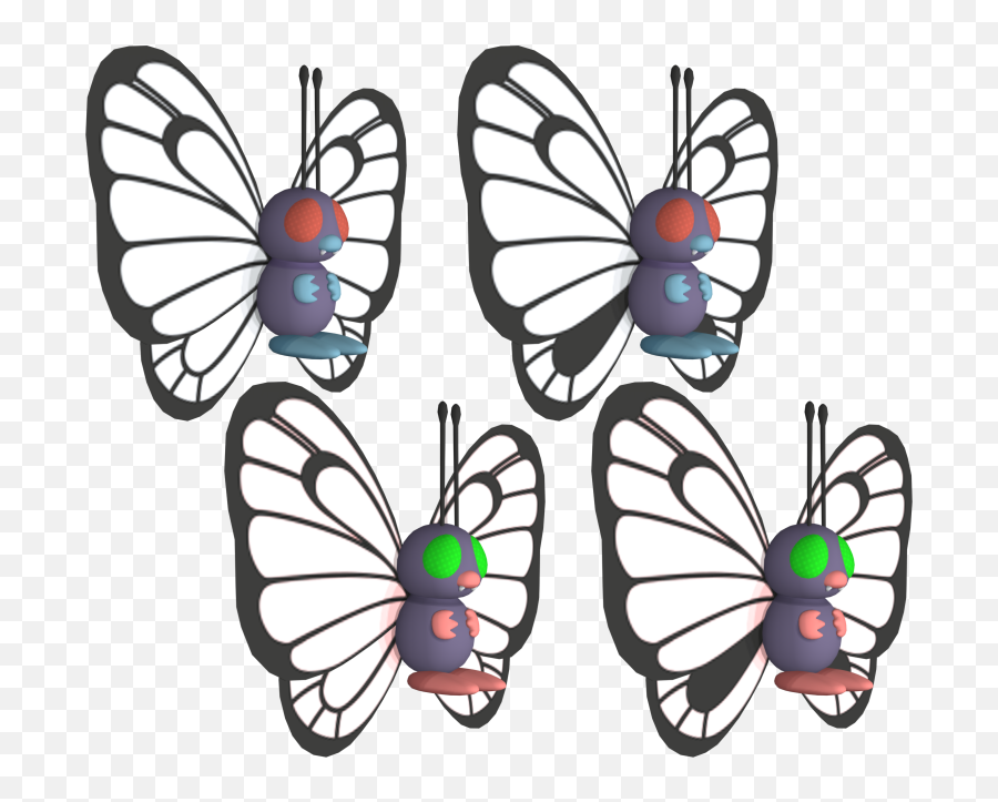 3ds - Butterfree Model Png,Butterfree Png