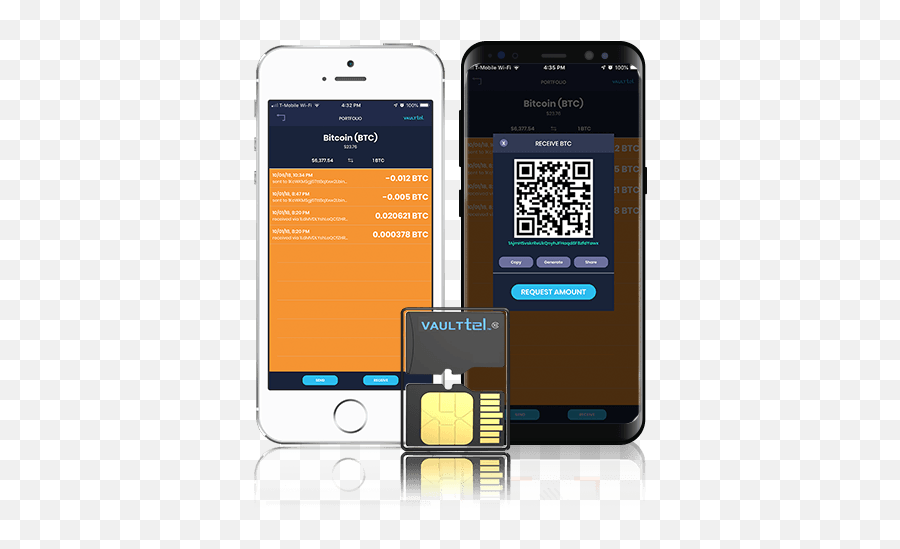 Mobile Crypto Wallet From Vaulttel Cryptonewsbytescom - Smartphone Png,Transparent Smartphones