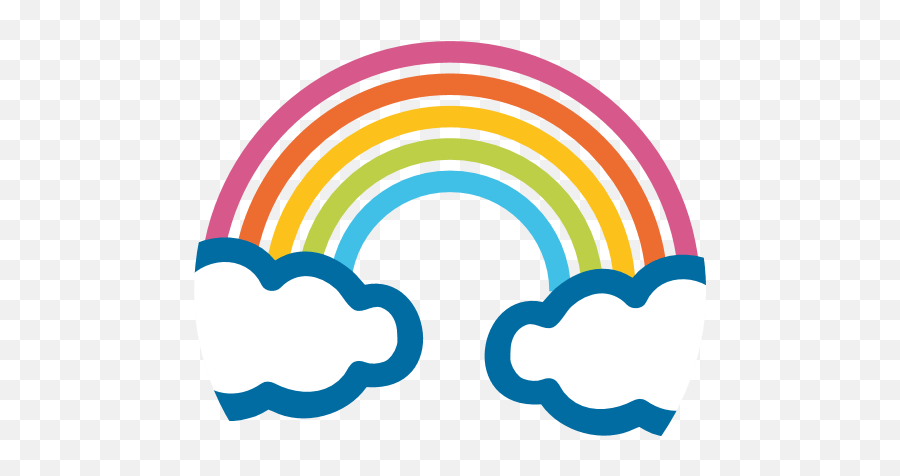 Rainbow Emoji Transparent Png - Emoji Rainbow Png,Omg Emoji Png