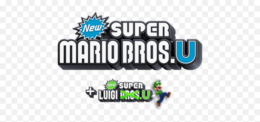 Logo For New Super Mario Bros - New Super Mario Bros U New Super Luigi U Logo Png,New Super Mario Bros Logo