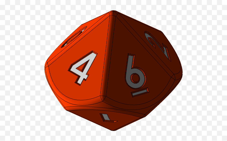 10 - D10 Dice 3d Model Png,Dnd Dice Png