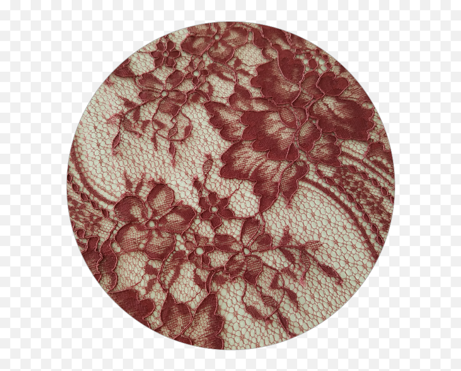 Lace Supplier Brunet Adopts A Handmade Aesthetic With - Red Aesthetic Transparent Circle Png,Lace Pattern Png