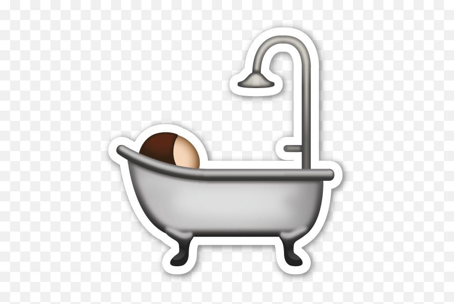 Bath Emojistickerscom Emoji Stickers Pictures - Bathtub Emoji Png,Okay Hand Emoji Png
