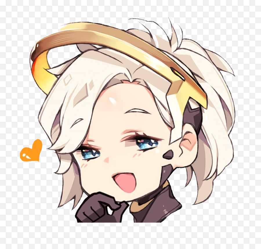 Download Overwatch Face Hair Nose - Overwatch Discord Emotes Mercy Png,Overwatch Mercy Png